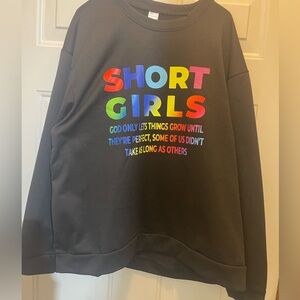 Long sleeved short girls woman’s shirt size 3XL